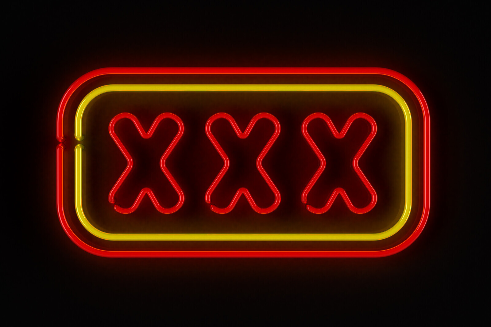 XXX neon lights sign
