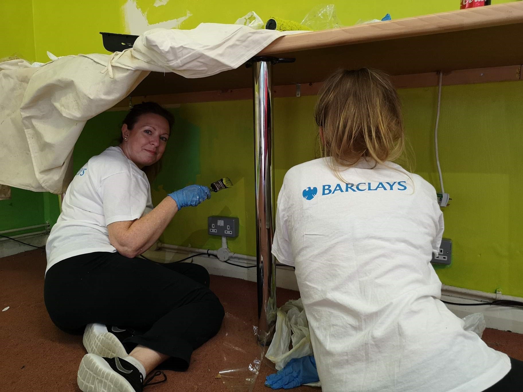 Ken Boyce Centre Barclays volunteering Painting Green